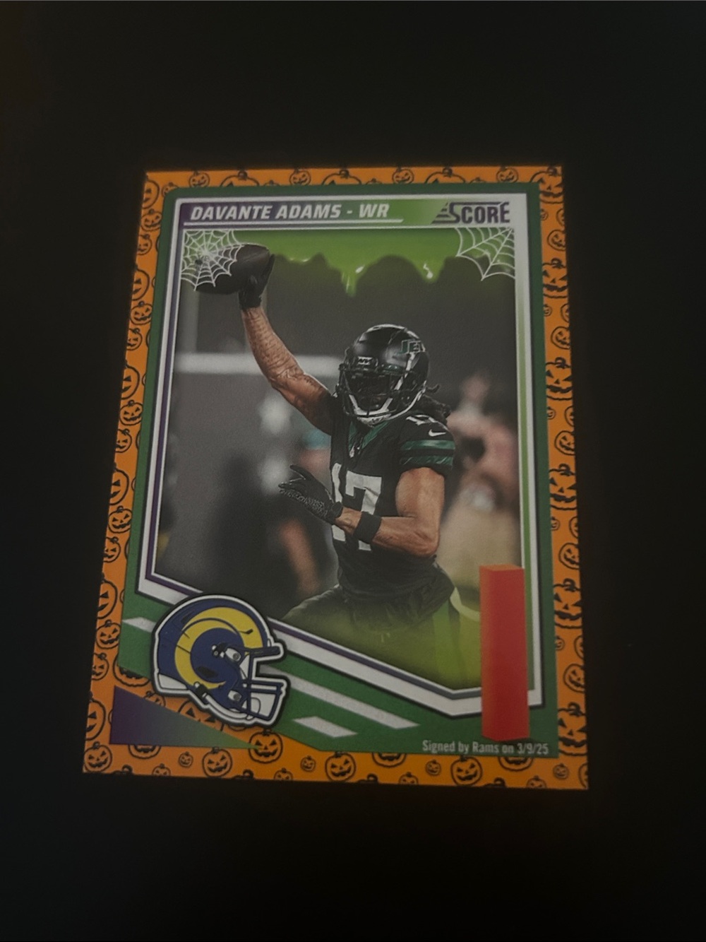 Davante Adams LA Rams - Halloween Themed Football Card